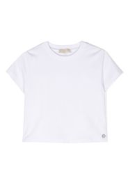 Michael Kors Kids plissé cotton-blend T-Shirt - Weiß