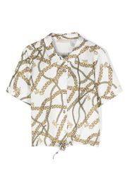 Michael Kors Kids chain-print short-sleeve shirt - Weiß