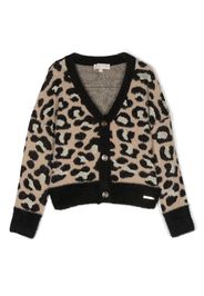 Michael Kors Kids Cardigan mit Leoparden-Print - Schwarz