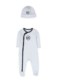 Michael Kors Kids Set aus Pyjama und Mütze - Blau