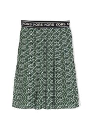 Michael Kors Kids graphic-print pleated skirt - Grün