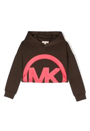 Michael Kors Kids Hoodie mit Logo-Print - Braun