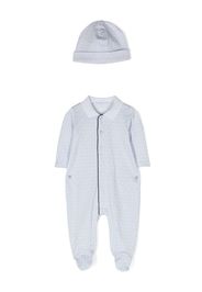 Michael Kors Kids Strampler-Set mit Monogramm-Print - Blau