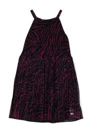 Michael Kors Kids logo-print pleated dress - Schwarz