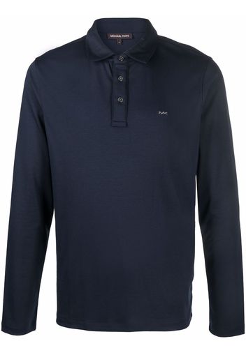 Michael Kors Collection embroidered-logo polo shirt - Blau