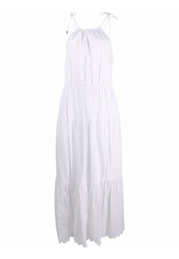 Michael Kors cotton tiered dress - Weiß