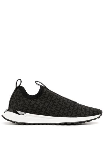 Michael Kors Miles logo-print slip-on sneakers - Schwarz