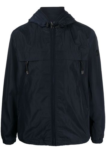 Michael Kors zip-up hooded windbreaker - Blau