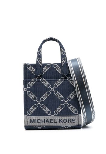 Michael Kors Gigi Empire logo-jacquard crossbody bag - Blau