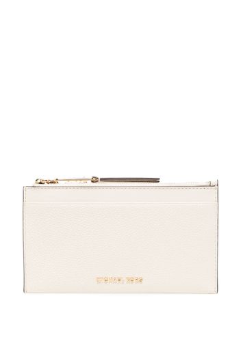 Michael Kors Empire-logo leather card holder - Weiß