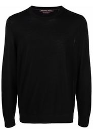 Michael Kors round neck long-sleeved top - Schwarz