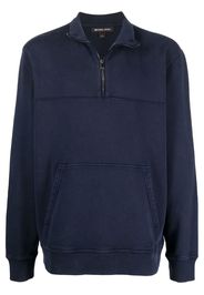 Michael Kors garment-dyed high-neck sweatshirt - Blau