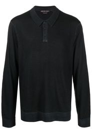 Michael Kors long-sleeve polo shirt - Schwarz