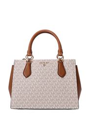 Michael Kors Marilyn monogram satchel bag - Nude