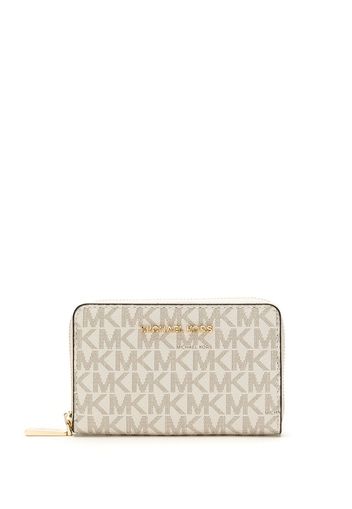 Michael Michael Kors Kleines Portemonnaie mit Monogramm - Nude