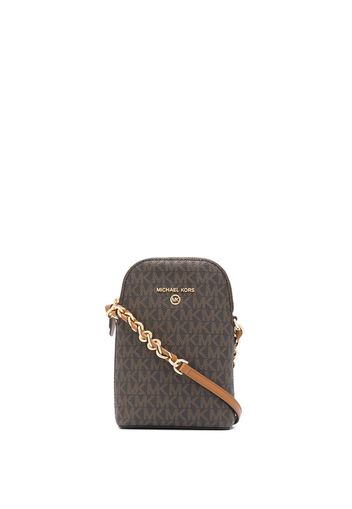 Michael Michael Kors small logo-print crossbody bag - Braun