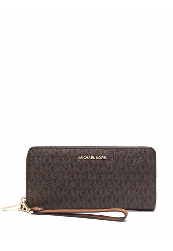 Michael Michael Kors Portemonnaie mit Monogramm-Print - Braun