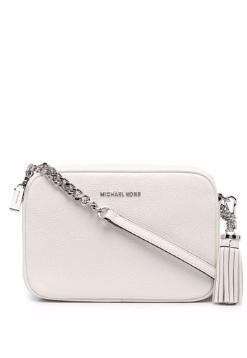 Michael Michael Kors Camer logo-plaque cross-body bag - Weiß