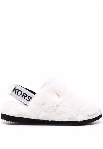 Michael Michael Kors Elsie faux-fur slippers - Weiß