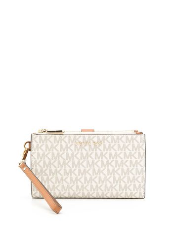 Michael Michael Kors Jet Set Portemonnaie mit Monogramm - Nude