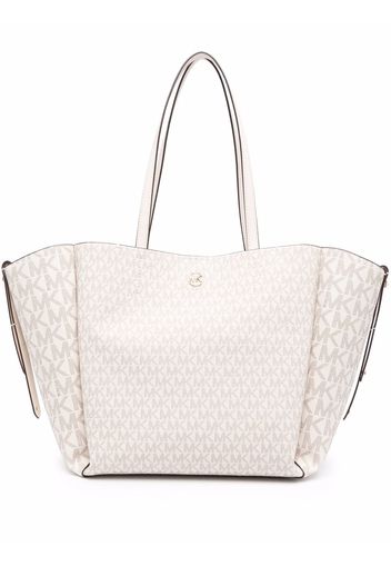 Michael Michael Kors large monogram tote bag - Weiß