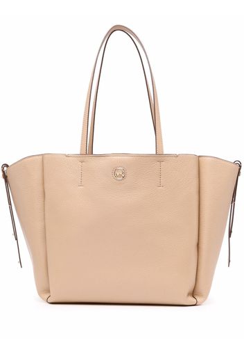 Michael Michael Kors Freya logo plaque tote bag - Nude