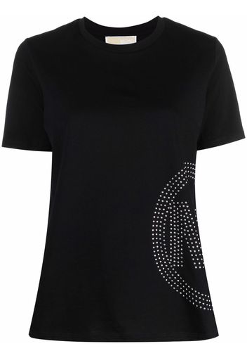 Michael Michael Kors logo-embellished short-sleeve T-shirt - Schwarz