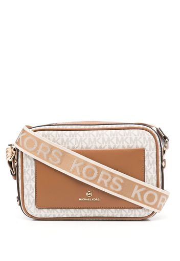 Michael Michael Kors Maeve monogram-print crossbody bag - Nude