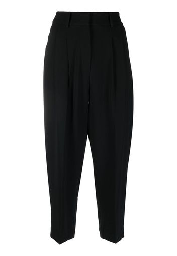 Michael Michael Kors high-waisted cropped trousers - Schwarz