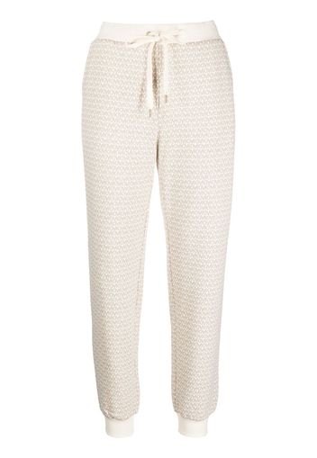 Michael Michael Kors monogram-print track trousers - Nude