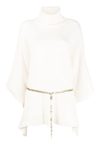 Michael Michael Kors belted-waistband knit jumper - Nude