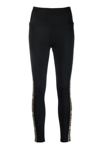 Michael Michael Kors logo-tape high-waisted leggings - Schwarz