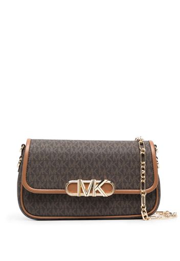 Michael Michael Kors monogram-pattern logo-plaque bag - Braun