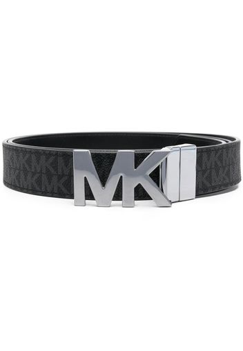 Michael Michael Kors logo buckle belt - Schwarz