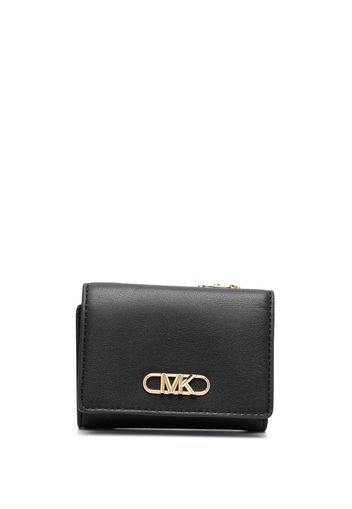 Michael Michael Kors logo-plaque trifold wallet - Schwarz