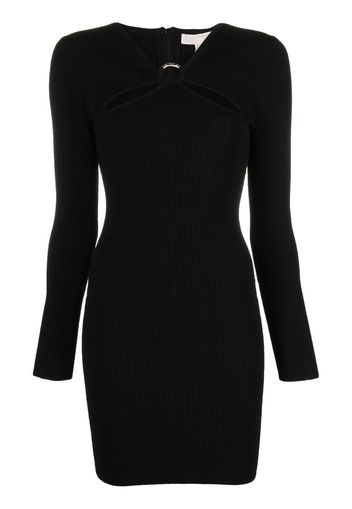 Michael Michael Kors ribbed-knit mini dress - Schwarz