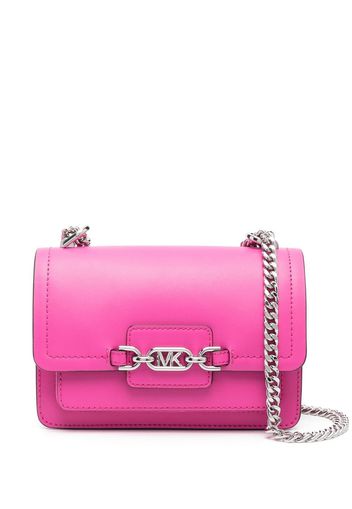 Michael Michael Kors Cerise leather logo-plaque bag - Rosa