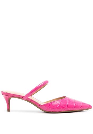 Michael Michael Kors Jess 60mm leather kitten-heel pumps - Rosa