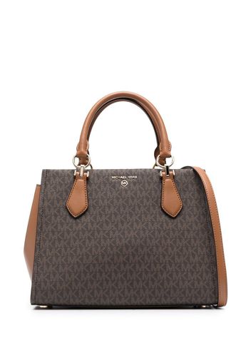 Michael Michael Kors monogram-pattern tote bag - Braun