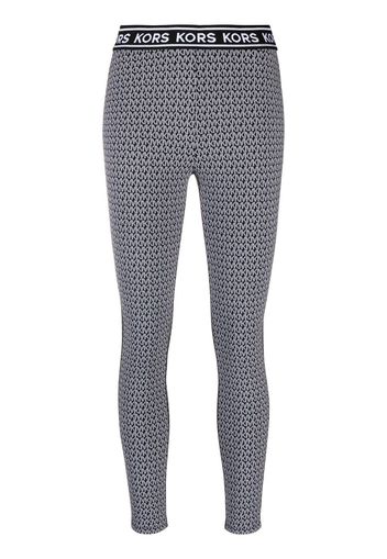 Michael Michael Kors Leggings mit Monogramm-Print - Schwarz