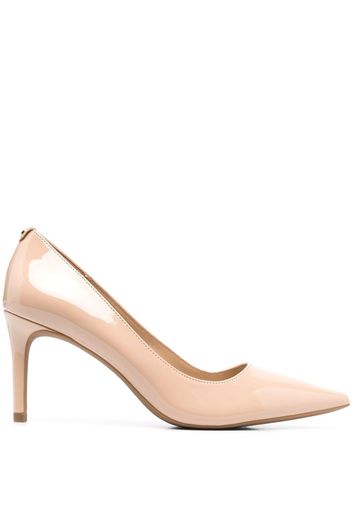 Michael Michael Kors logo-plaque 80mm leather pumps - Nude