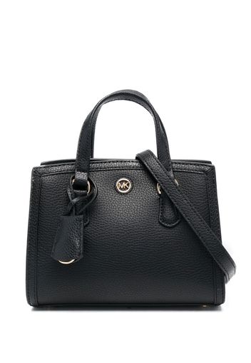 Michael Michael Kors logo-plaque leather tote bag - Schwarz