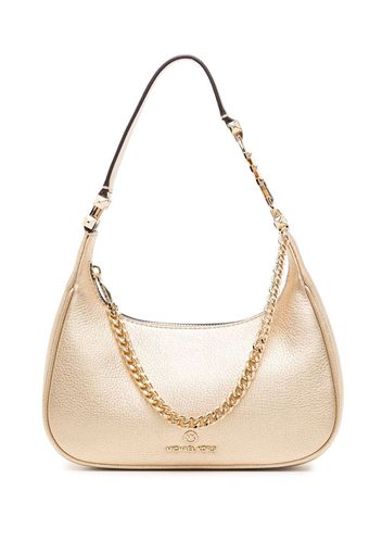 Michael Michael Kors logo-plaque leather mini bag - Gold