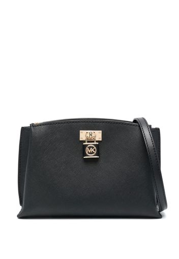 Michael Michael Kors padlock-detail satchel bag - Schwarz