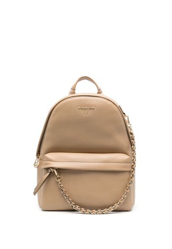 Michael Michael Kors logo-plaque leather backpack - Nude