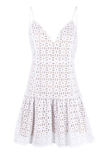 Michael Michael Kors Sangallo eyelet mini-dress - Weiß