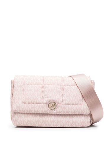 Michael Michael Kors Lilah monogram crossbody bag - Nude