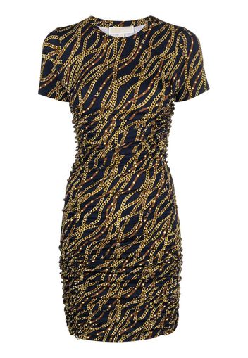 Michael Michael Kors chain-link pattern minidress - Blau