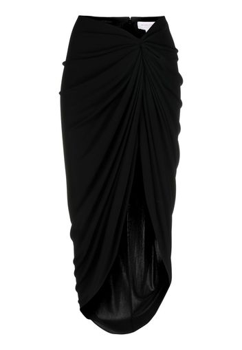 Michael Michael Kors asymmetric draped skirt - Schwarz