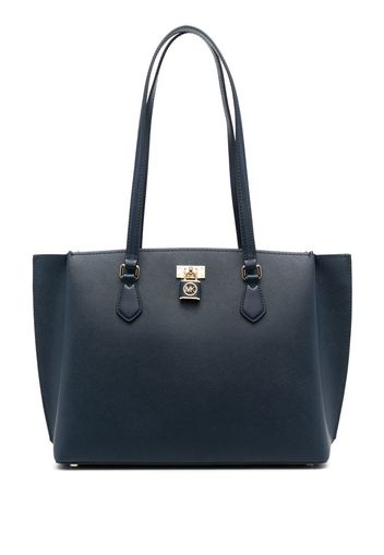 Michael Michael Kors padlock-detail leather tote bag - Blau